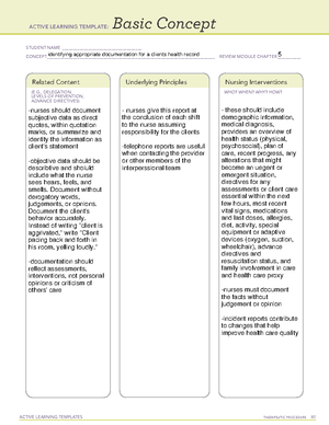 CH 5 completion of incident report ATI practice template review ...