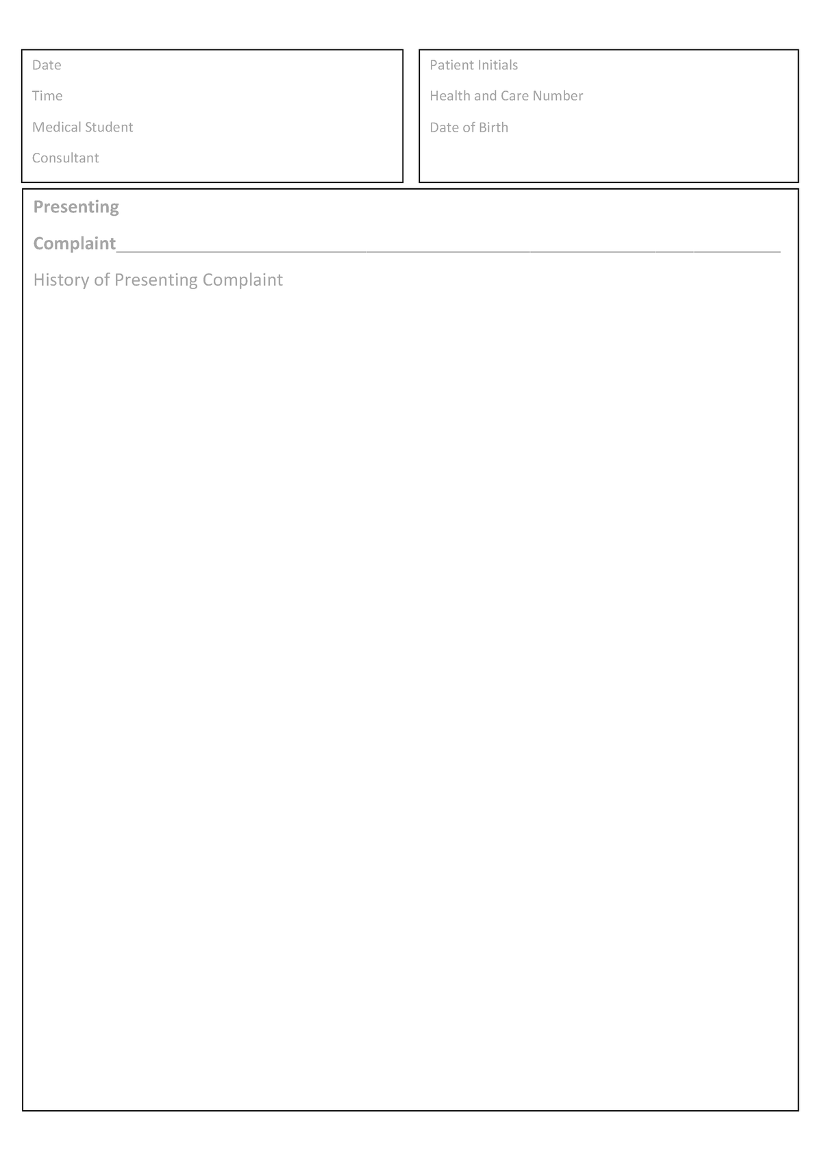 Ageing case report - Read through to prep - Patient Initials Health and ...