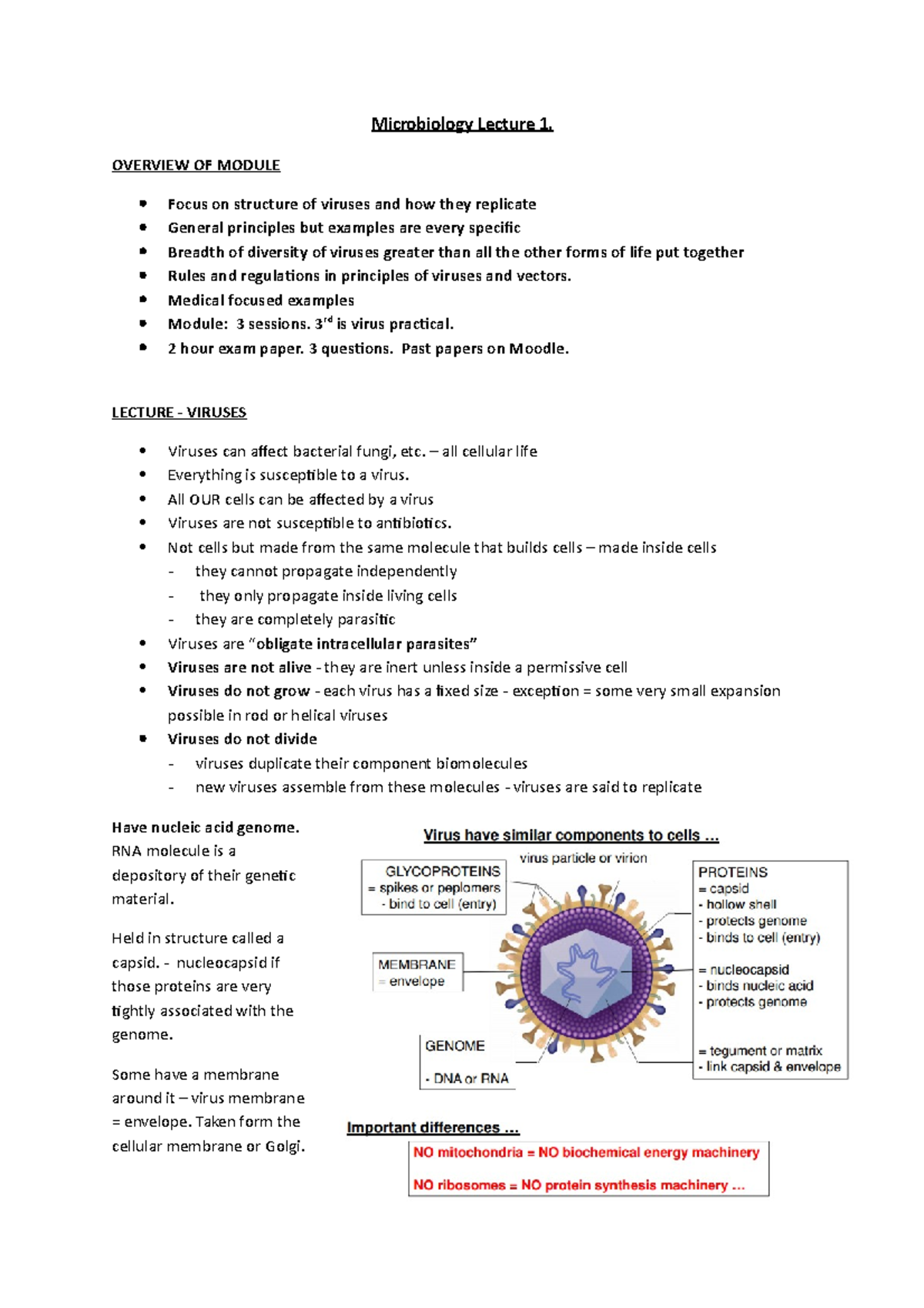 Microbiology Lecture 1 - Introduction to Viruses - Microbiology Lecture ...