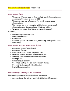 Responsive Learning Environments Week 11 - ..? Safety Overall wellbeing ...
