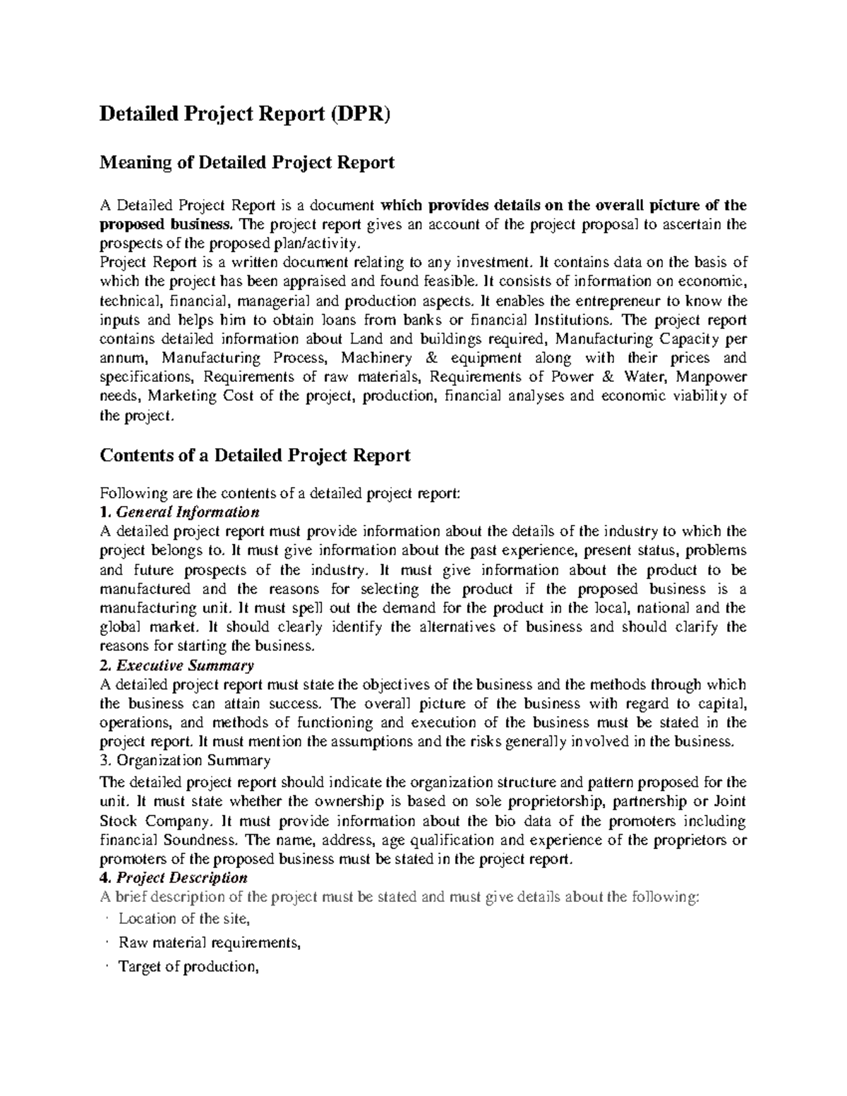 detailed-project-report-the-project-report-gives-an-account-of-the