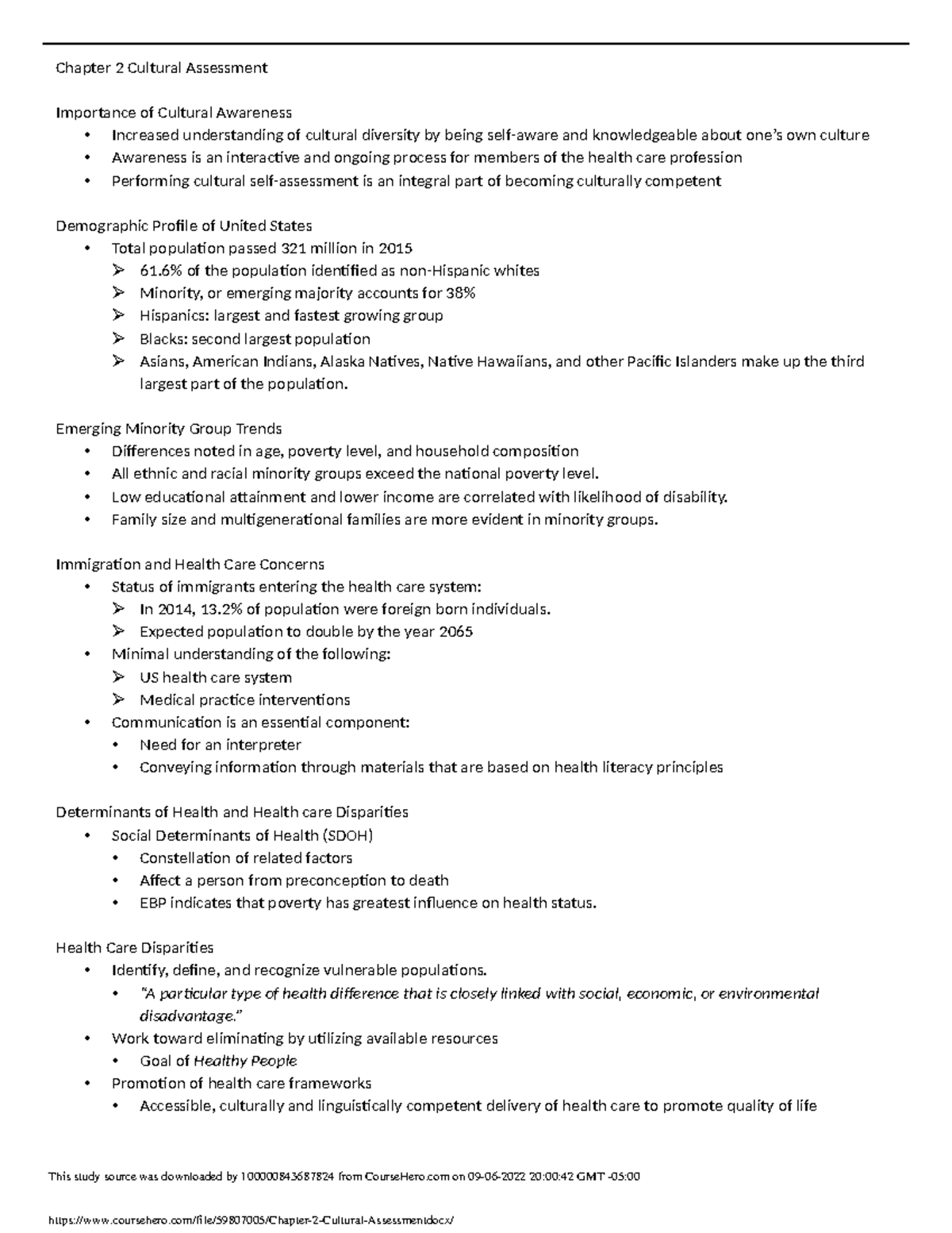 Chapter 2 Cultural Assessment - Chapter 2 Cultural Assessment 