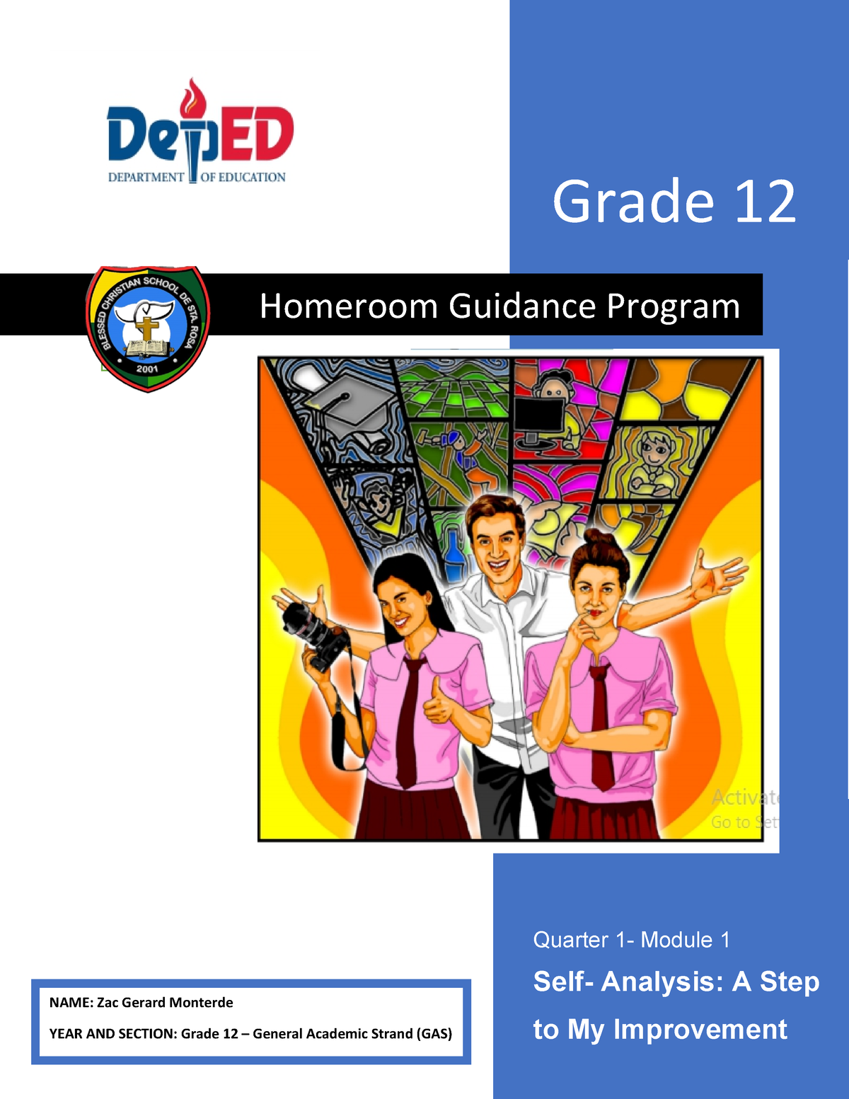 Homeroom Guidance Sample Compress Grade 12 Quarter 1 Module 1 Self   Thumb 1200 1553 