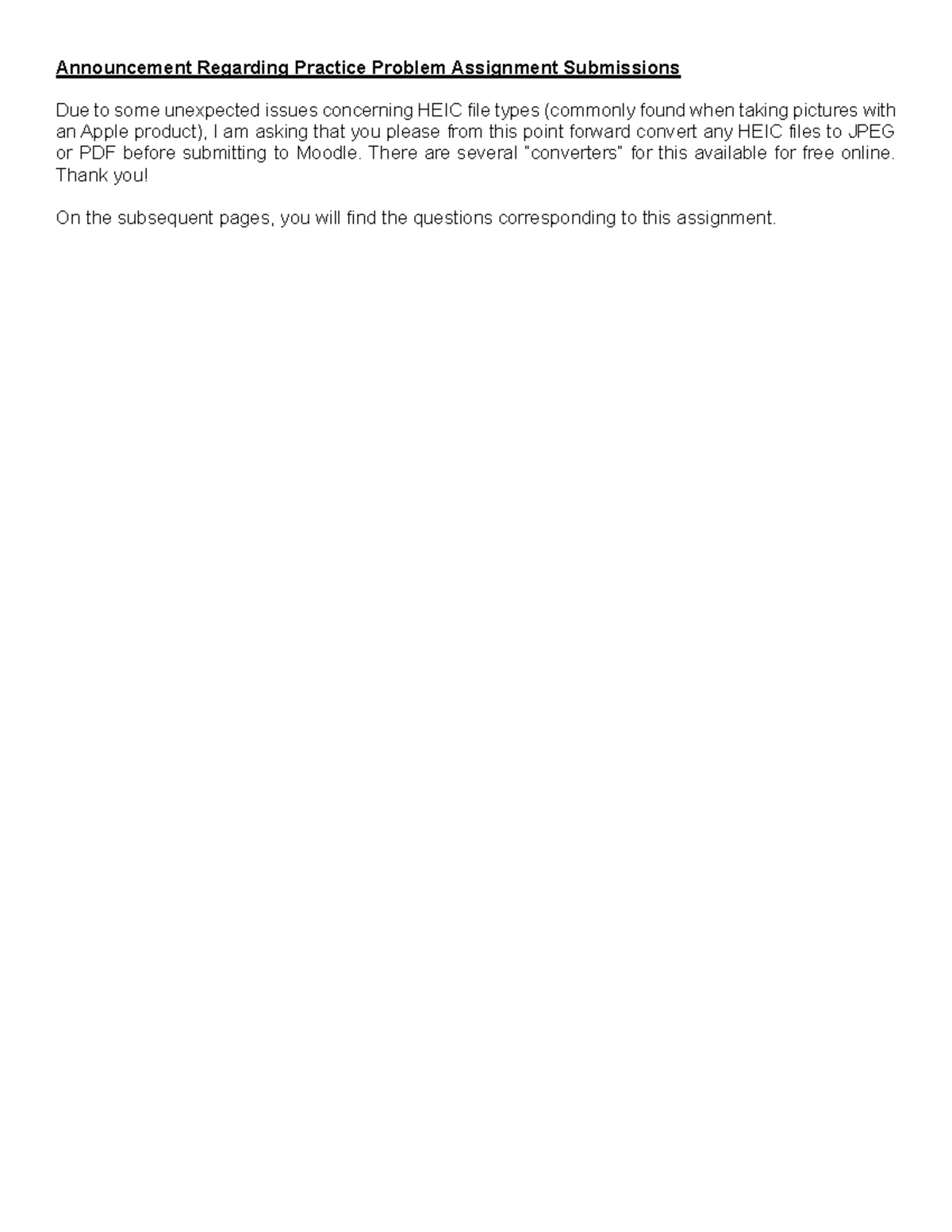 PP7-Fall 2024 - Practice Problem - Announcement Regarding Practice ...