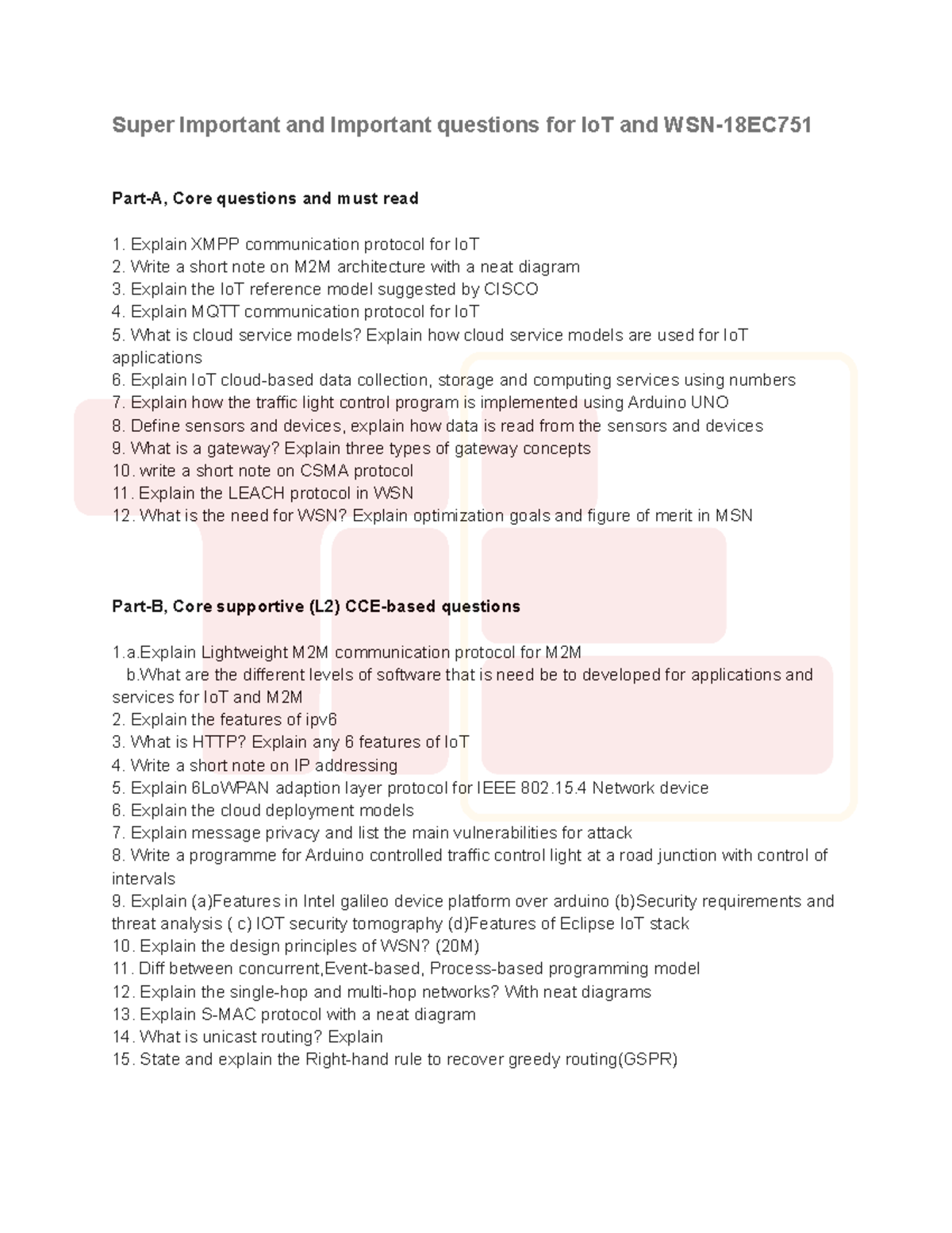 Super Important and Important questions for Io T and WSN-18EC751 (1)pdf ...