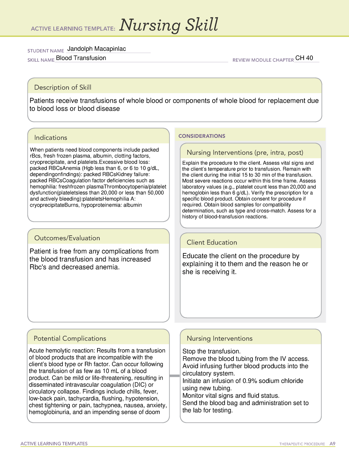 Blood Transfusion Remediate.pdf help - ACTIVE LEARNING TEMPLATES ...