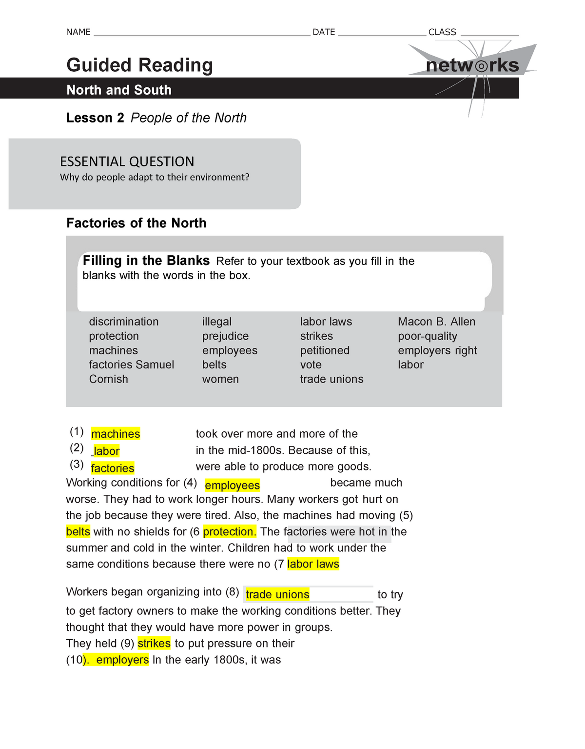guided-reading-activity-lesson-2-people-of-the-north-kiara-wilson