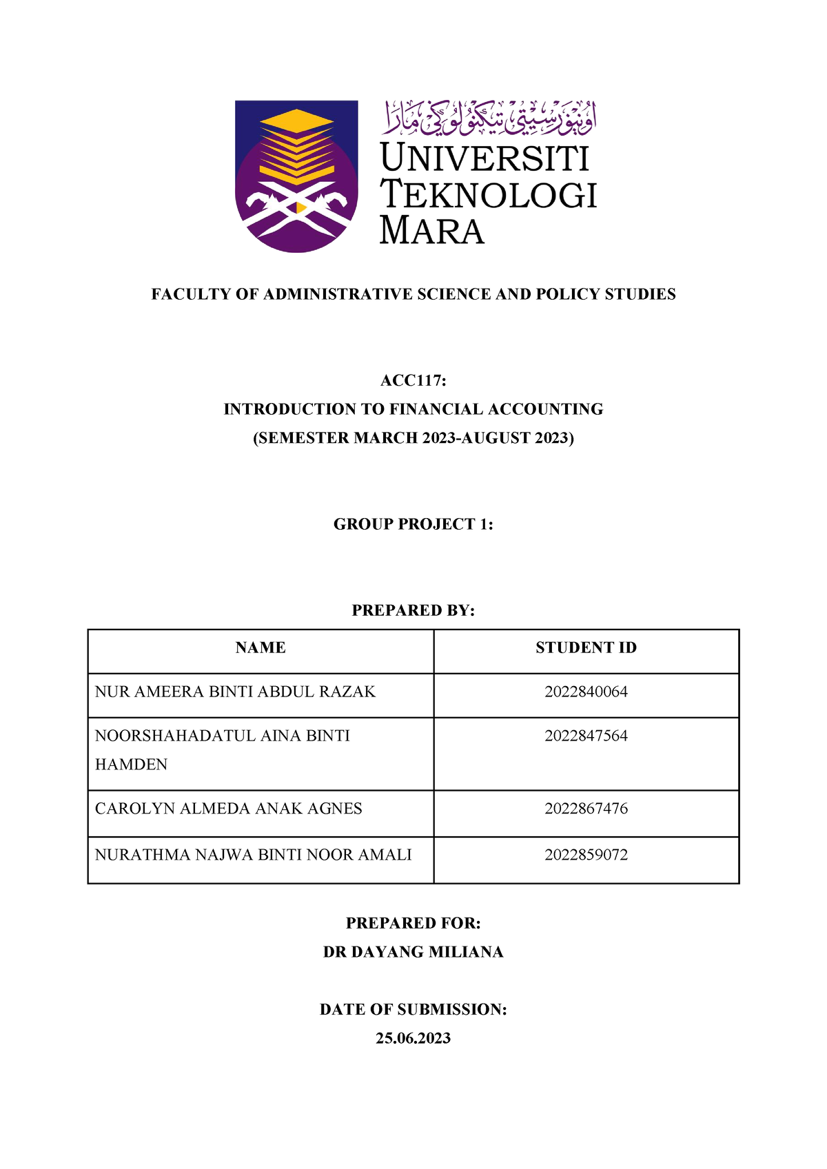 account assignment acc117