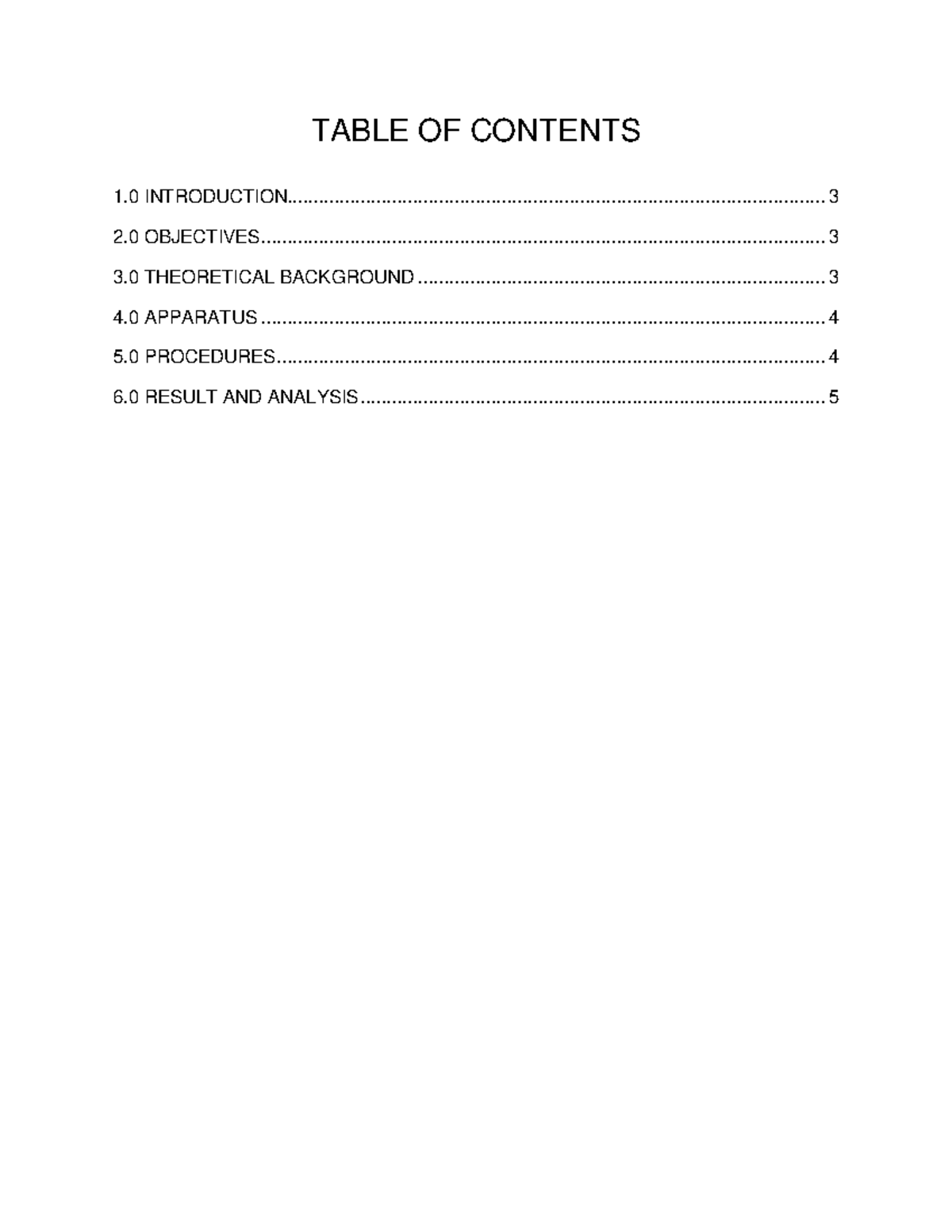 TENSILE TEST LAB REPORT - TABLE OF CONTENTS 1 INTRODUCTION 2 OBJECTIVES ...