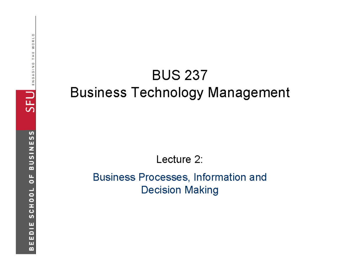 bus 237 assignment 2