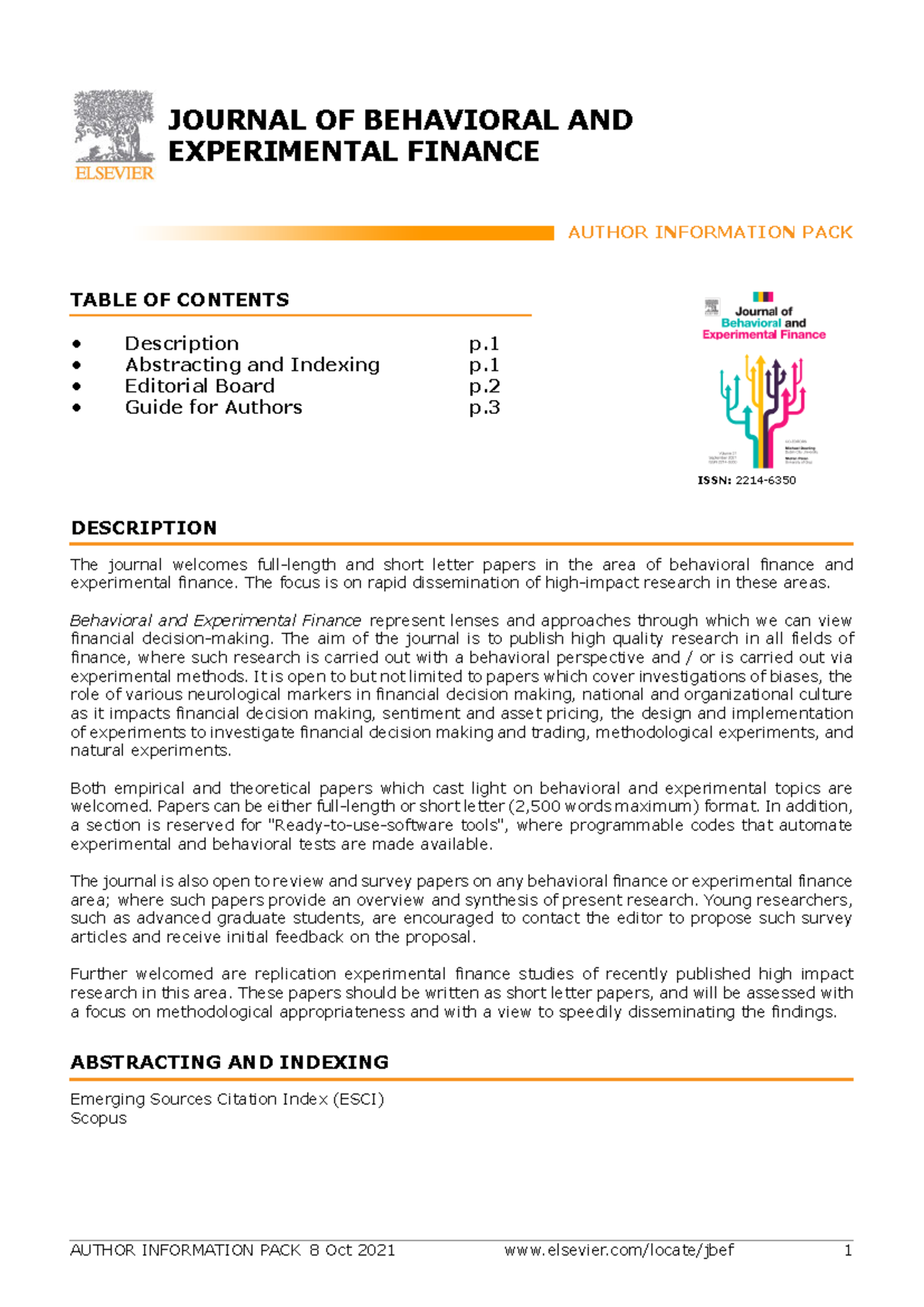 Journal OF Behavioral AND - JOURNAL OF BEHAVIORAL AND EXPERIMENTAL ...