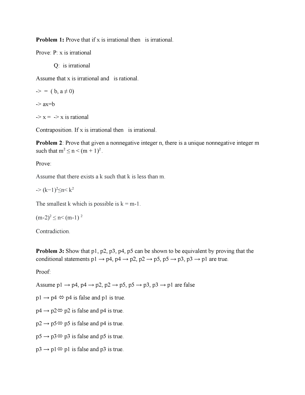 discrete-mathematics-week-2-problem-1-prove-that-if-x-is-irrational