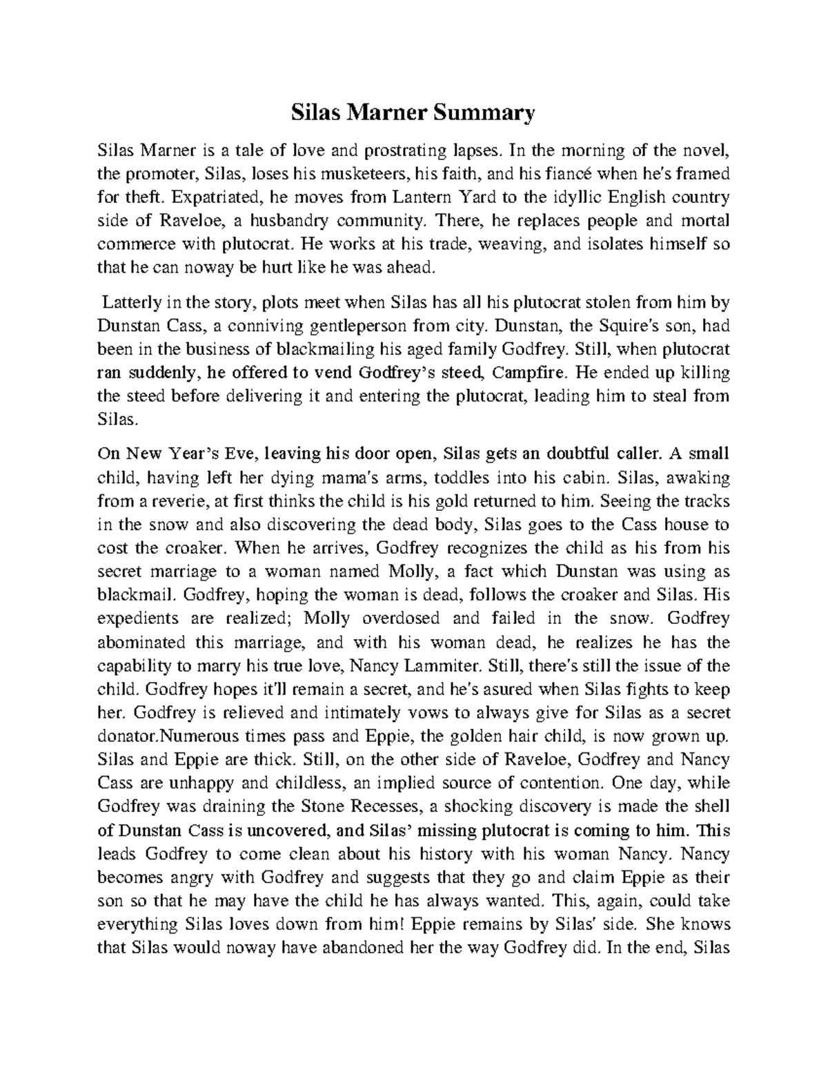 silas-marner-summary-silas-marner-summary-silas-marner-is-a-tale-of