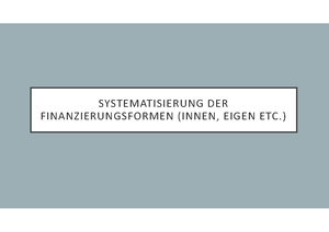 Finanzierung Basic Teil-Zusammenfassung - FOM - Studocu