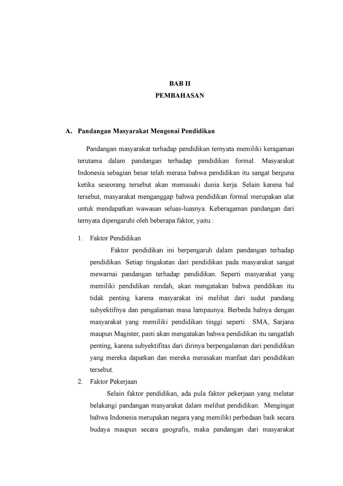 BAB II Materi Partisipasi Masyarakat - BAB II PEMBAHASAN A. Pandangan ...