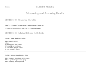 GLPH 271 Module 4 Notes - GLPH 271 Module 4 Notes Understand What The ...