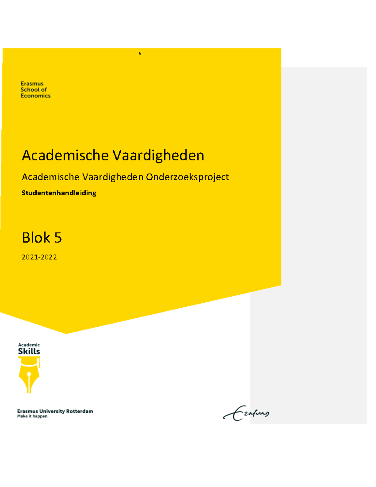 Studentenhandleiding Academische Vaardigheden Onderzoeksproject 2021 ...