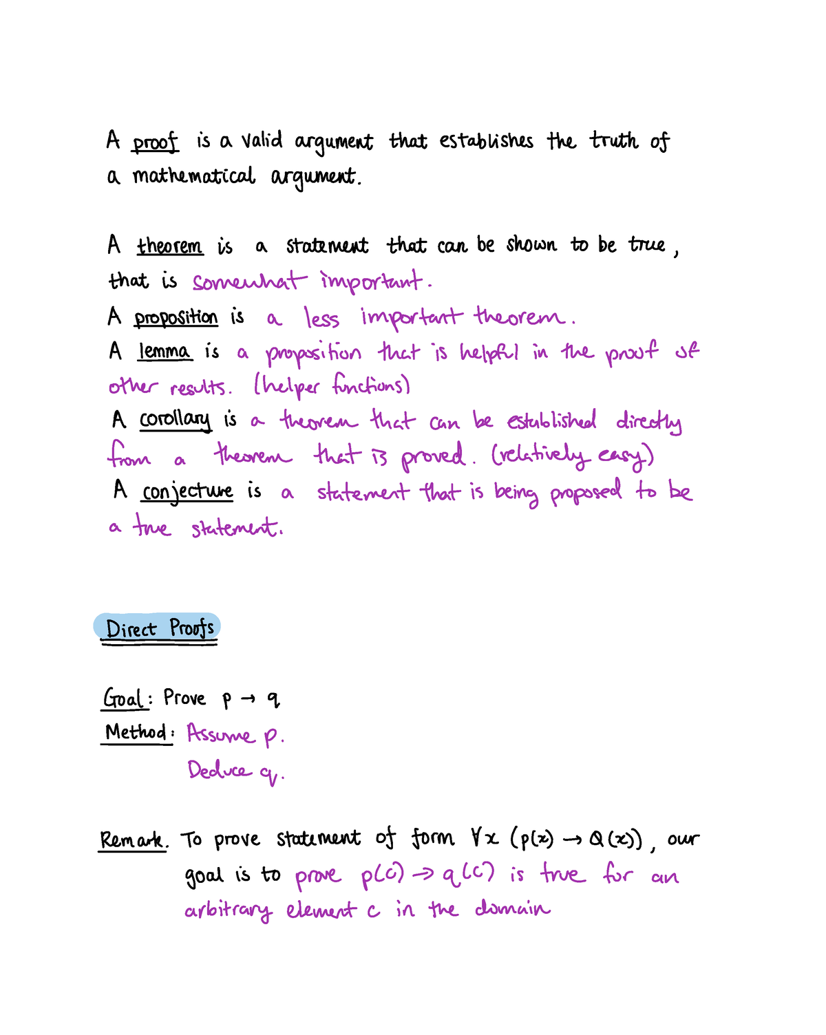 Lecture 3 - Proof Methods - A Proof Is A Valid Argument That ...