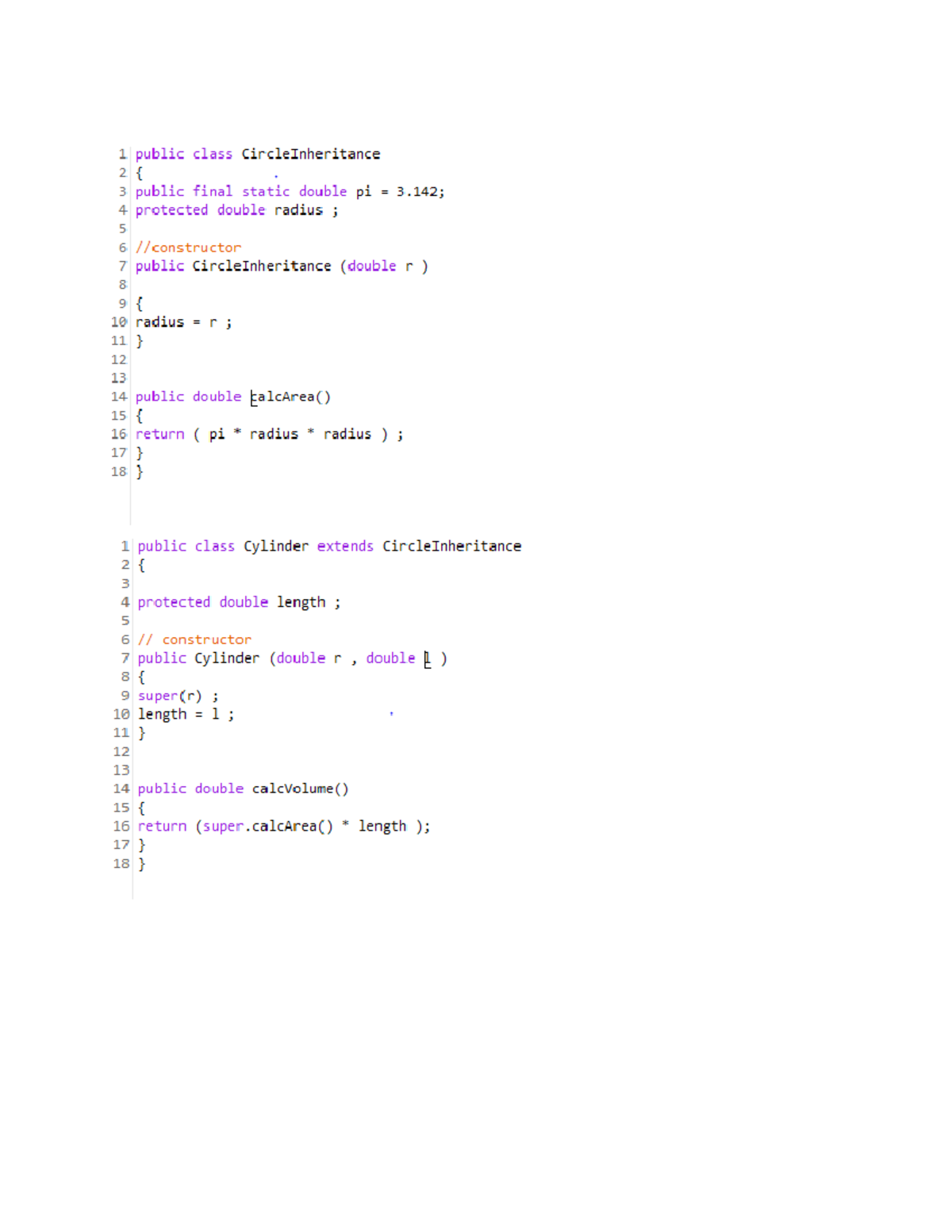 Circleinheritance - coding circle inheritance - Diploma in Computer ...