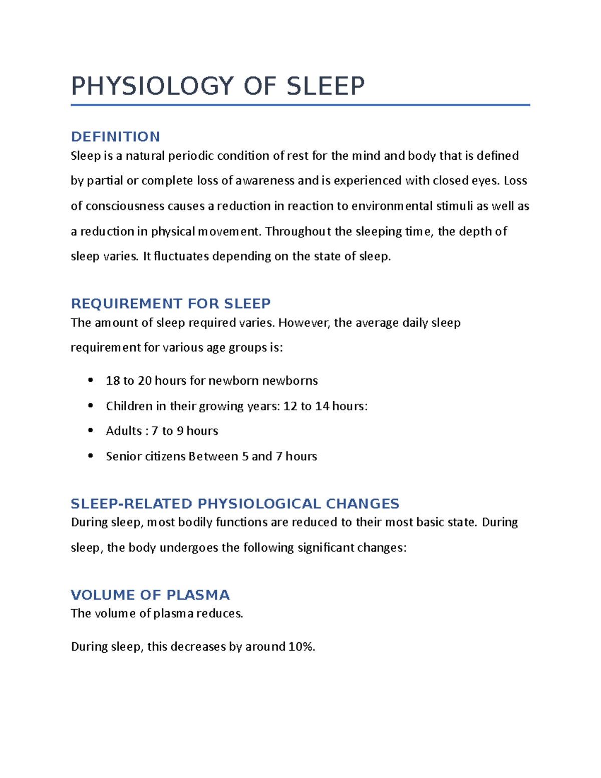 physiology-of-sleep-lecture-notes-1-physiology-of-sleep-definition