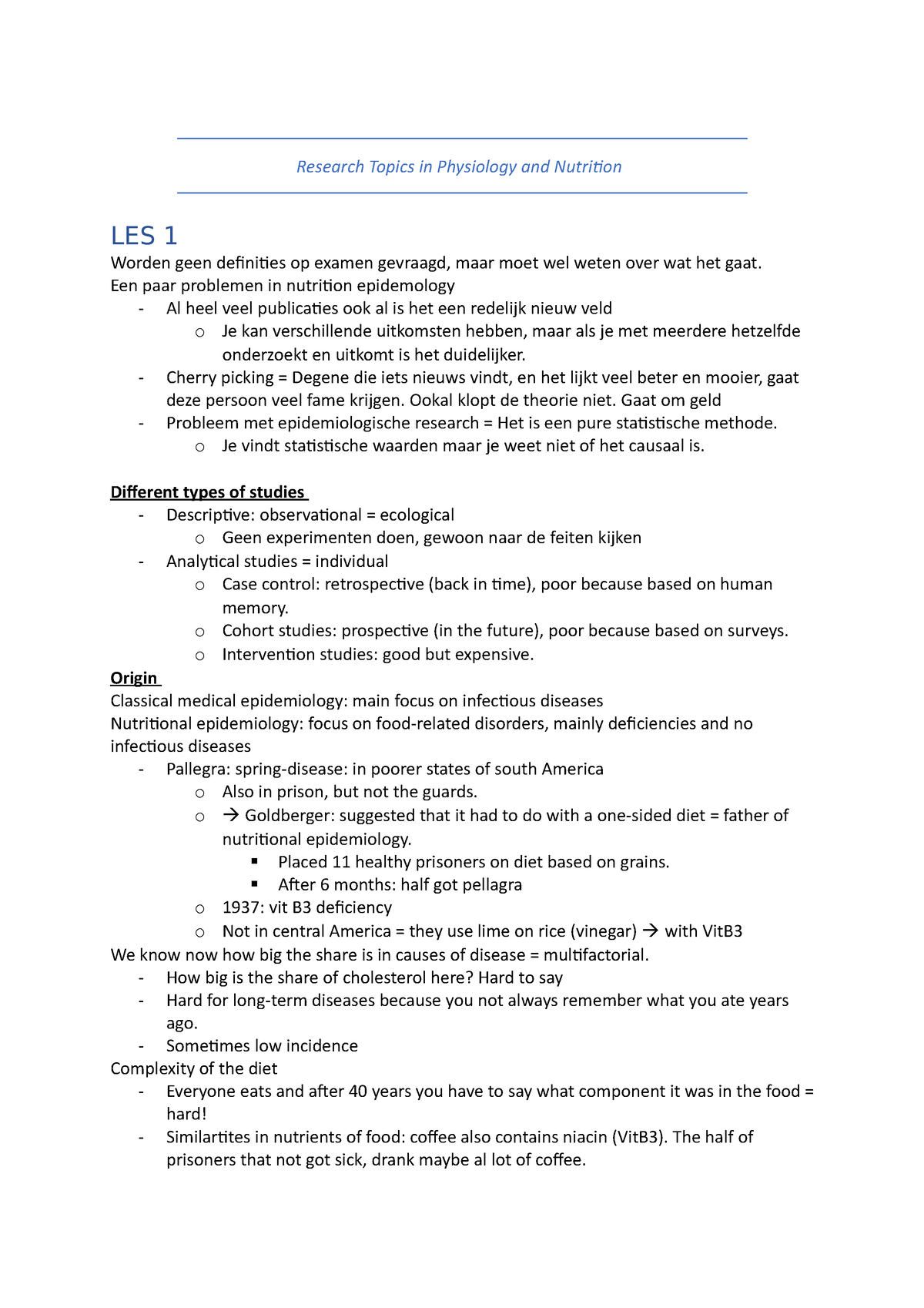 research-topics-in-physiology-and-nutrition-een-paar-problemen-in