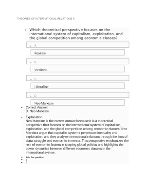 Theories OF International Relations 3 - THEORIES OF INTERNATIONAL ...