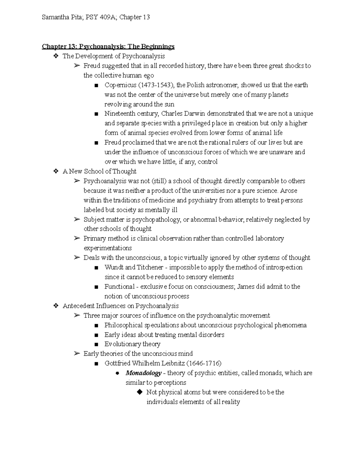 PSY 409 - Chapter 13 - personal notes included - Chapter 13 ...