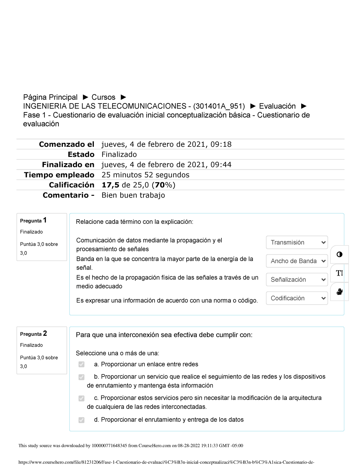 Fase 1 Cuestionario De Evaluaci N Inicial Conceptualizaci N B Sica ...