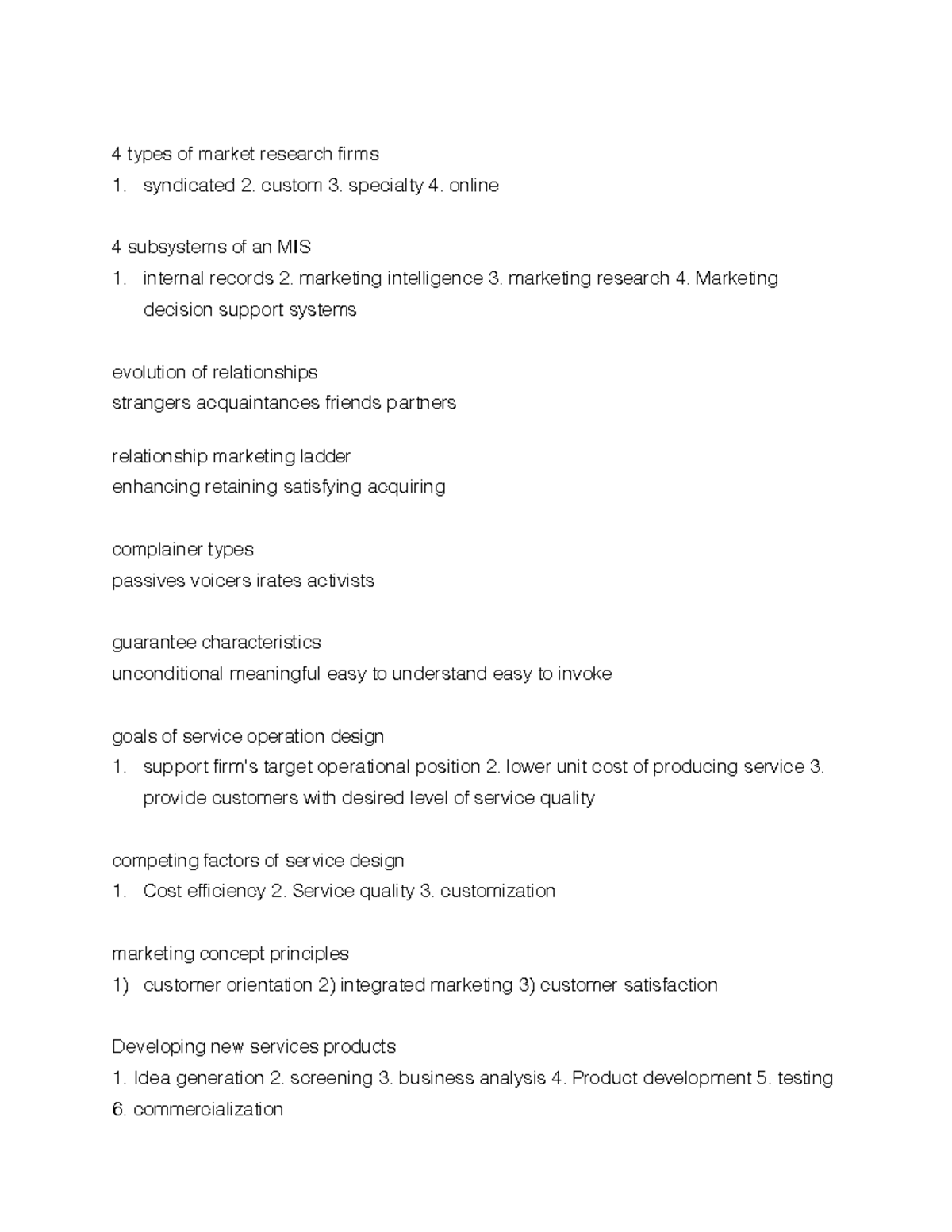 Mktg440 Exam2 1 - MKTG 440 Exam 2 Study Guide - 4 Types Of Market ...