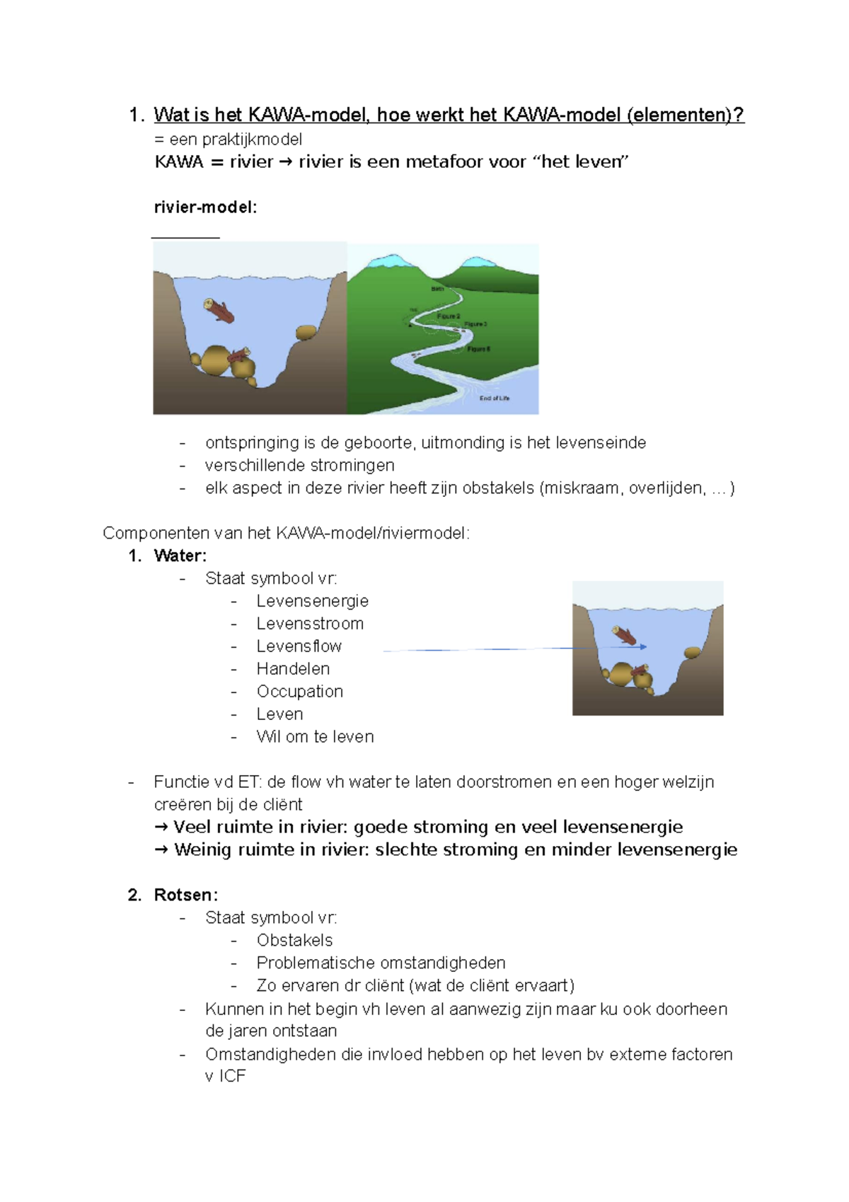 OG 1.4.02 samenvatting - 1. Wat is het KAWA-model, hoe werkt het KAWA ...