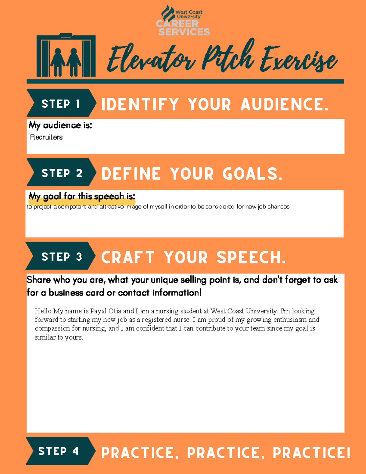 Elevator Pitch Infographic