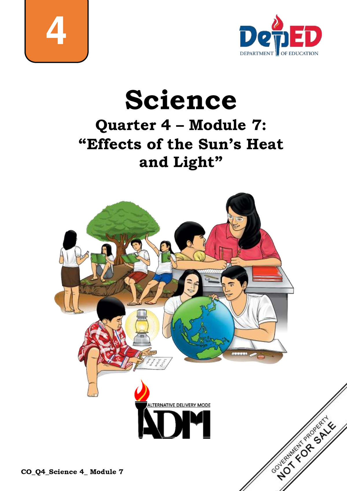 Science 4 Q4 Mod7 Effects Of The Suns Heat And Light V2 - Science 4 ...