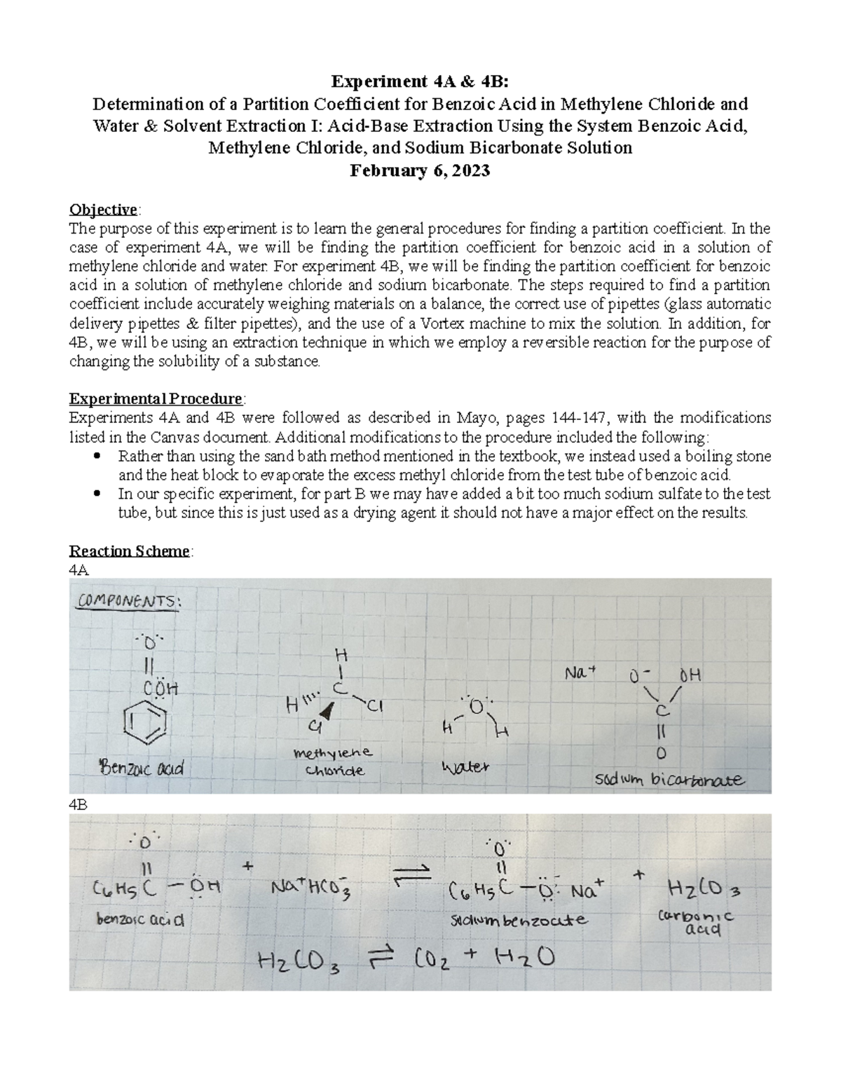 PC Part B And Solv Extract I Report Spring 2023-2 - Experiment 4A & 4B ...