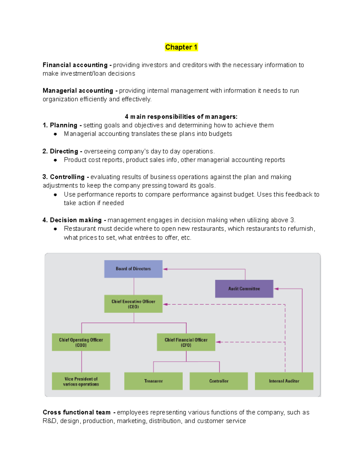 AFA 200 notes - Chapter 1 Financial accounting - providing investors ...