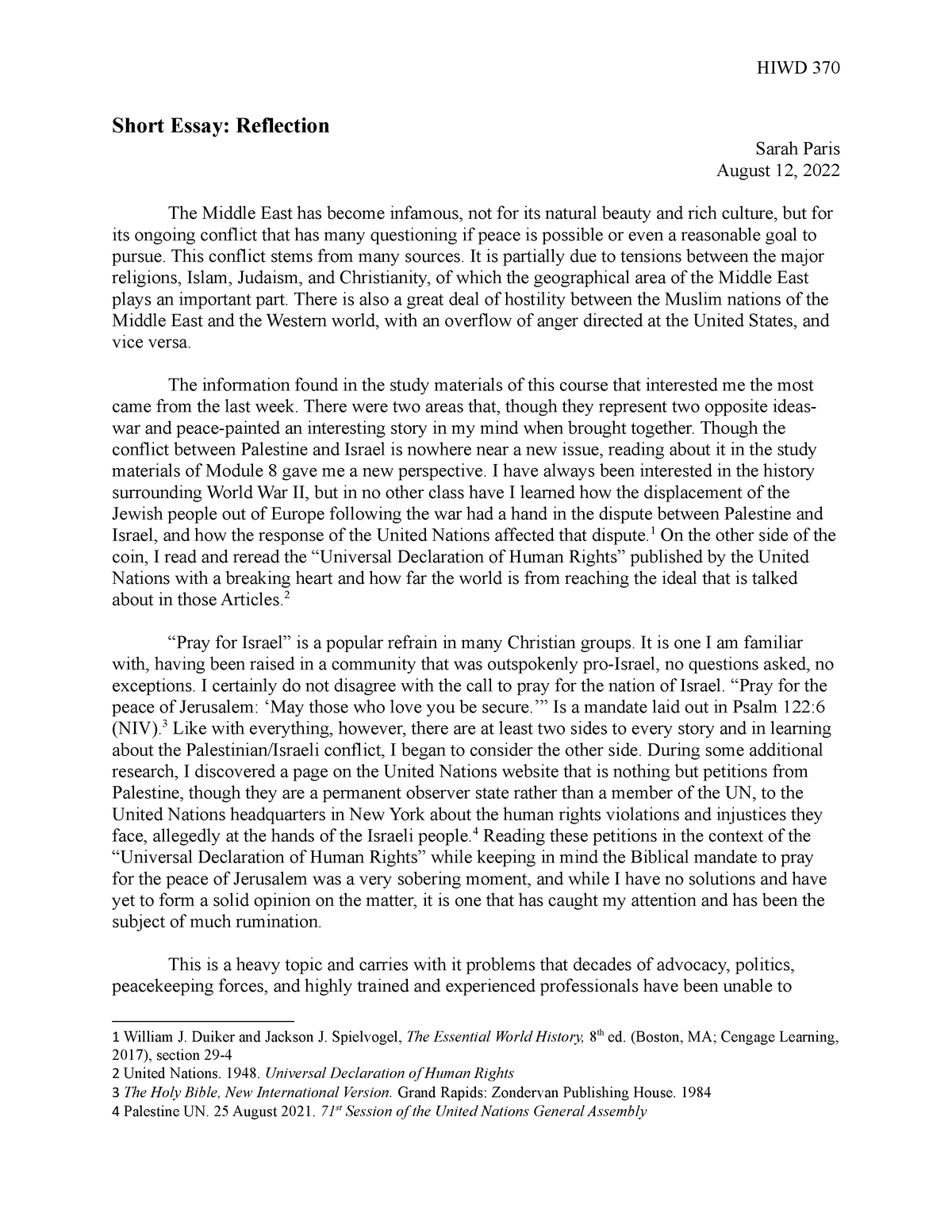 hiwd 370 worldview short essay