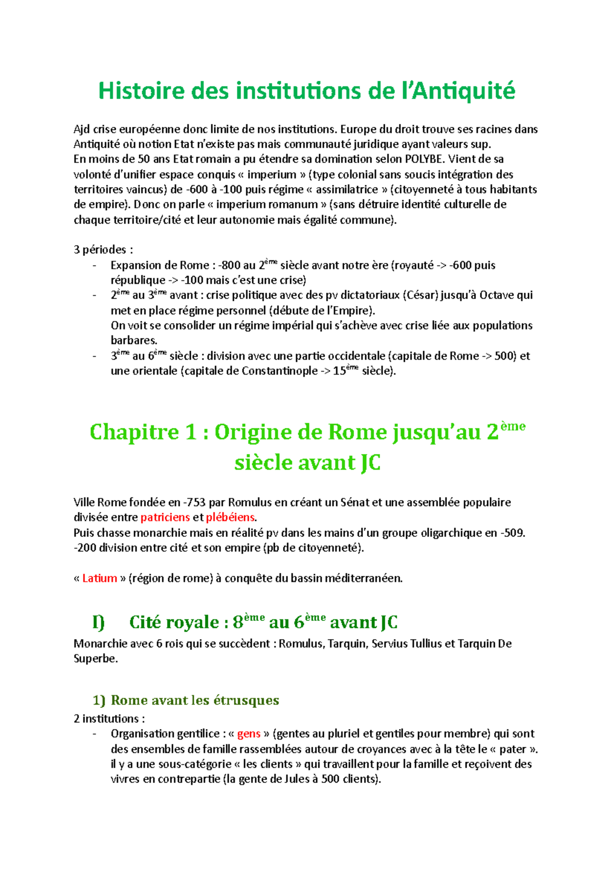 dissertation histoire des institutions