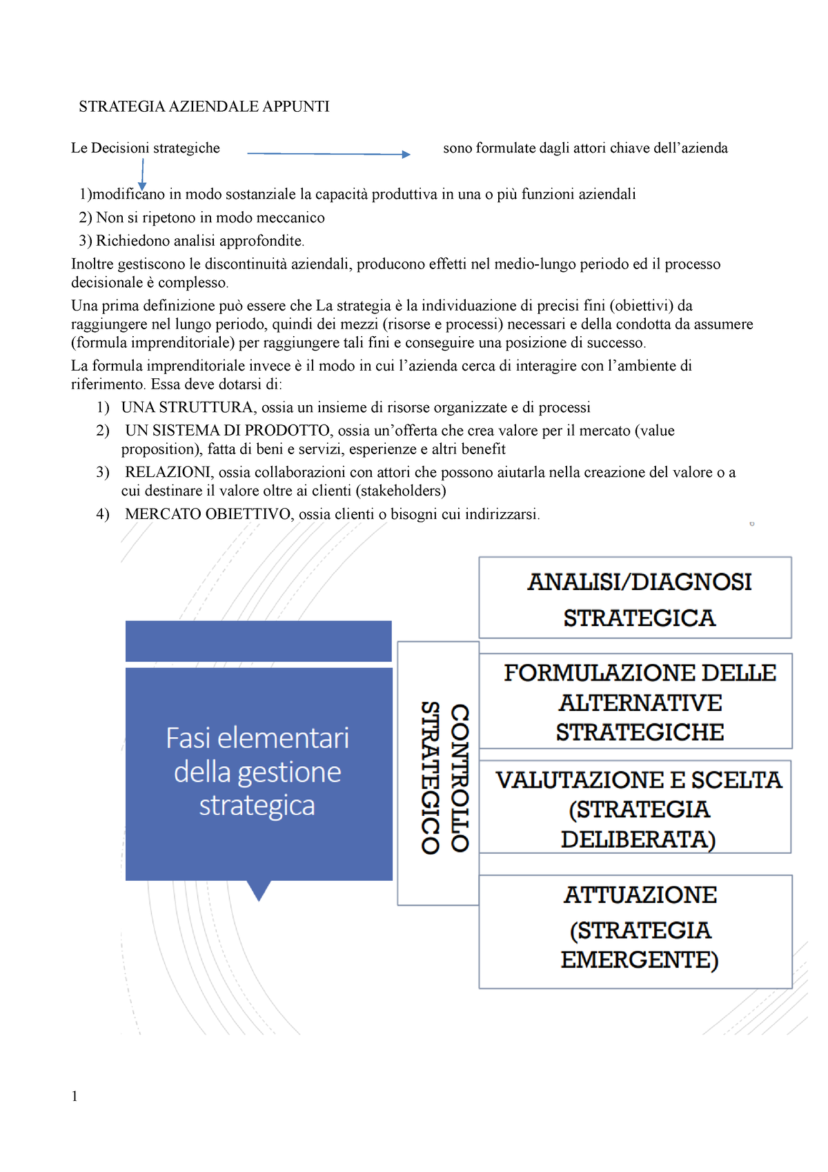 Strategia Aziendale Advanced - STRATEGIA AZIENDALE APPUNTI Le Decisioni ...