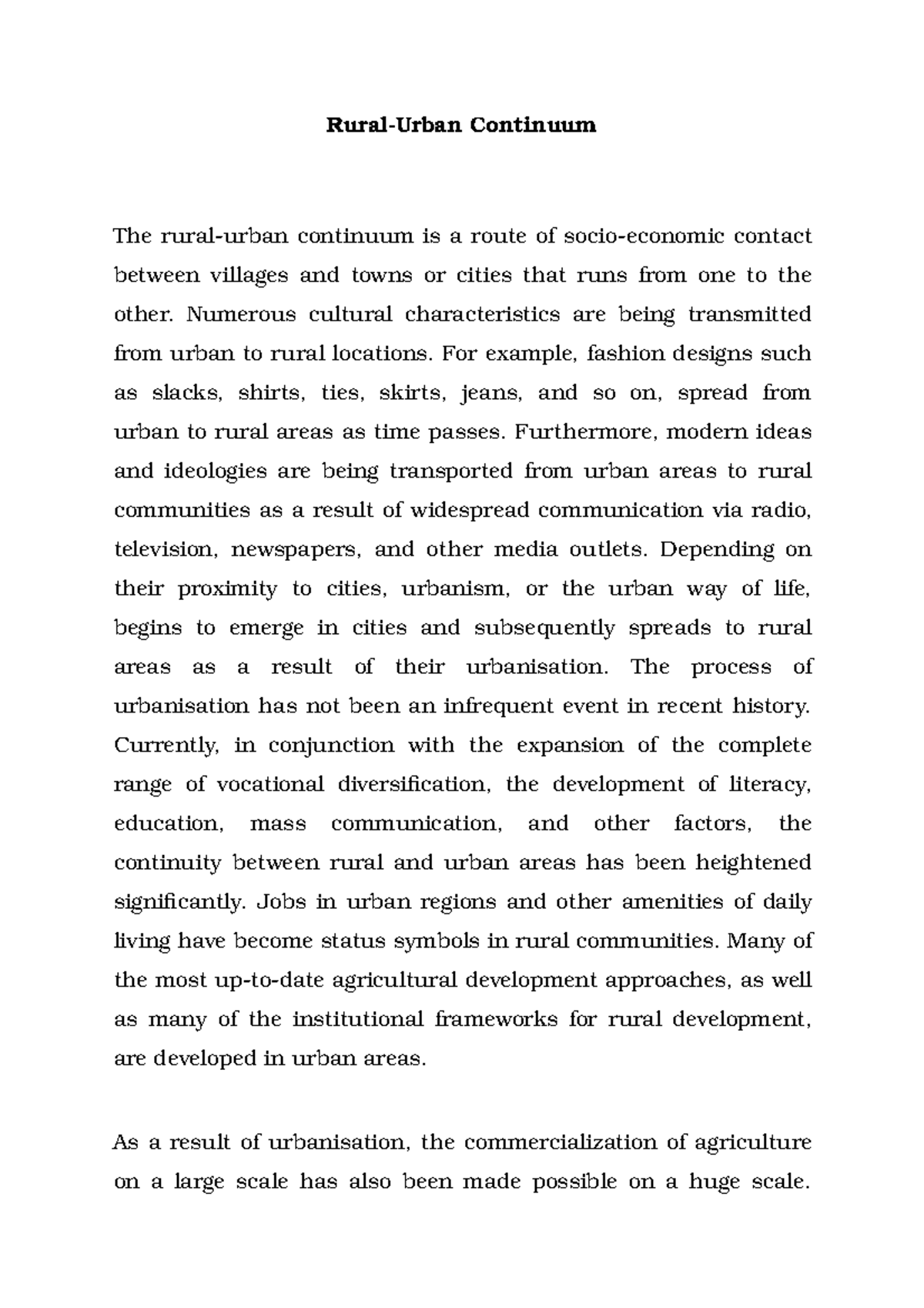  Define Rural Urban Continuum The Rural 2022 11 07