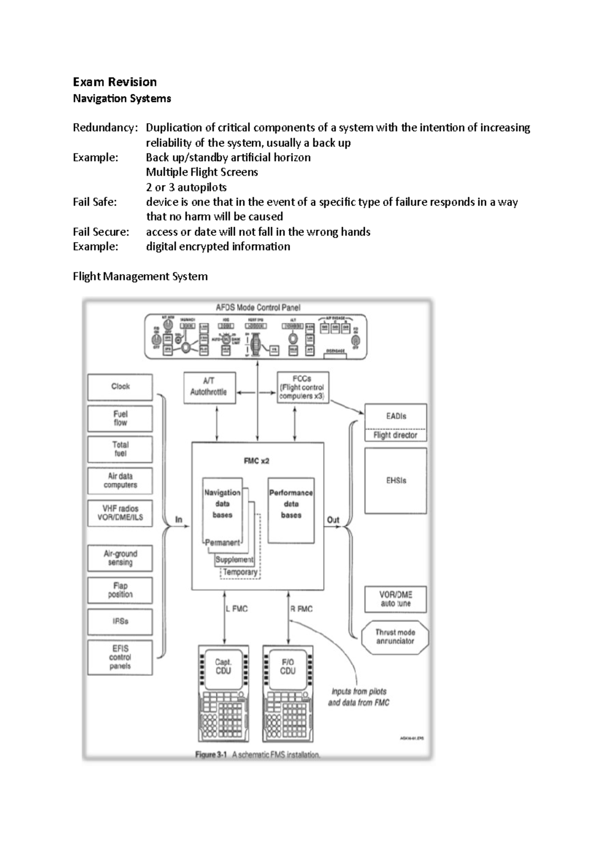 Exam Revision Summary Navigational Systems Exam Revision Navigation