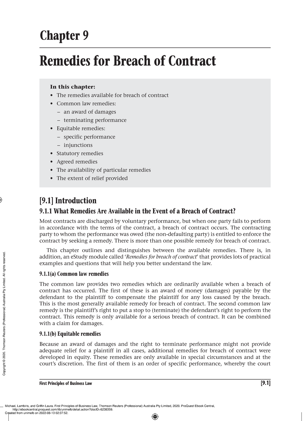 9 Remedies For Breach Of Contract - 1 What Remedies Are Available In ...