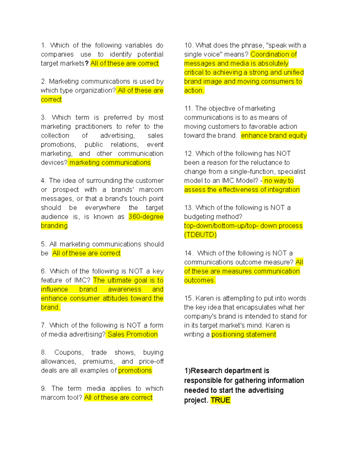 Advertising Prelim Reviewer - ####### 1. Which of the following ...