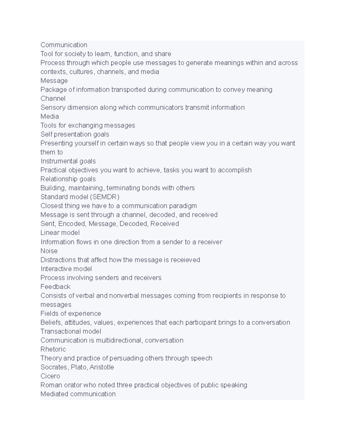COMS 101-1 - Lecture Notes - Communication Tool for society to learn ...