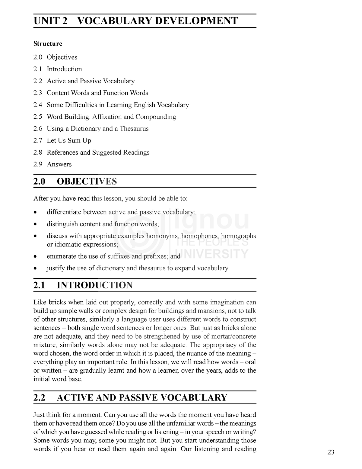 READING AND WRITING SKILL UNIT 2 VOCABULARY DEVELOPMENT The Reading