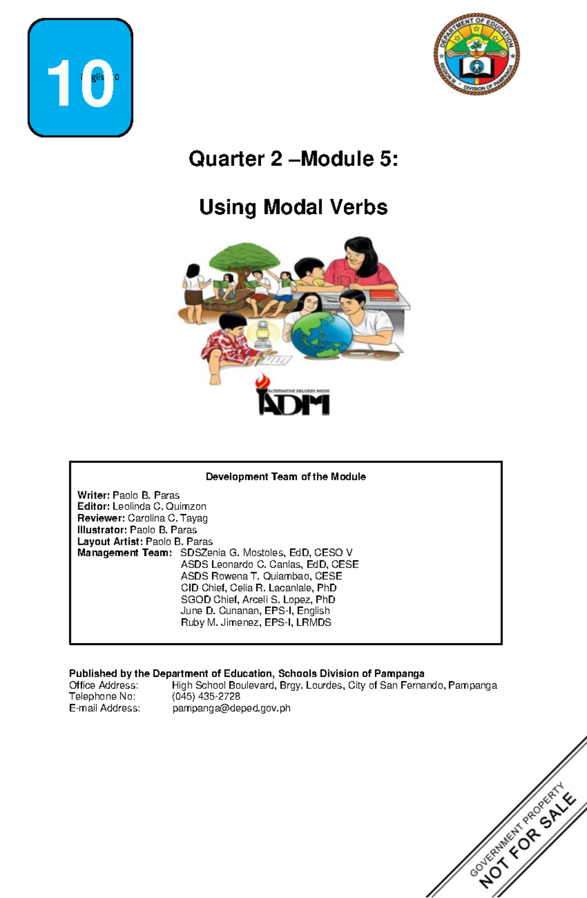 English-10 Q2 Module-5 Using-Modal-Verbs- Edited-12 Pages ...