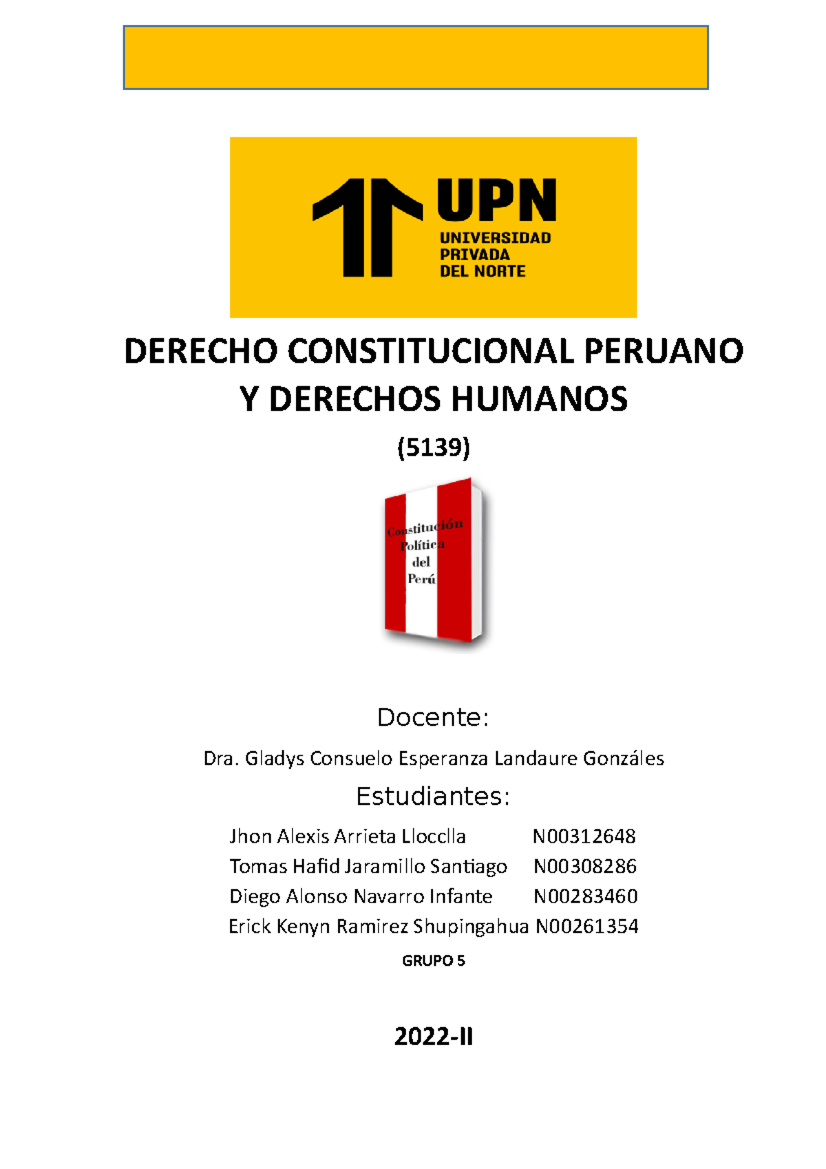 Derecho Constitucional Peruano Y Derechos Humanos - DERECHO ...