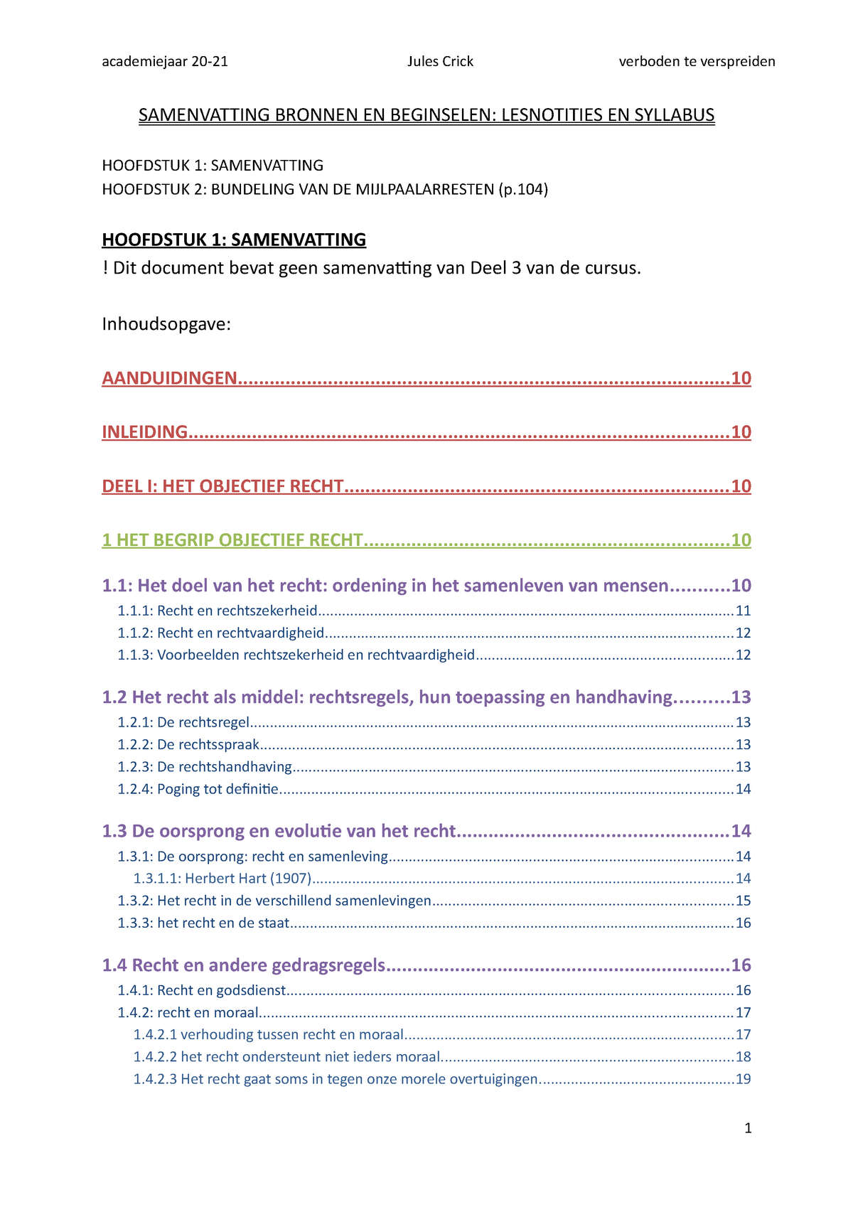 Samenvatting Bronnen En Beginselen (deel 1 En 2) Met Voorbeelden En ...