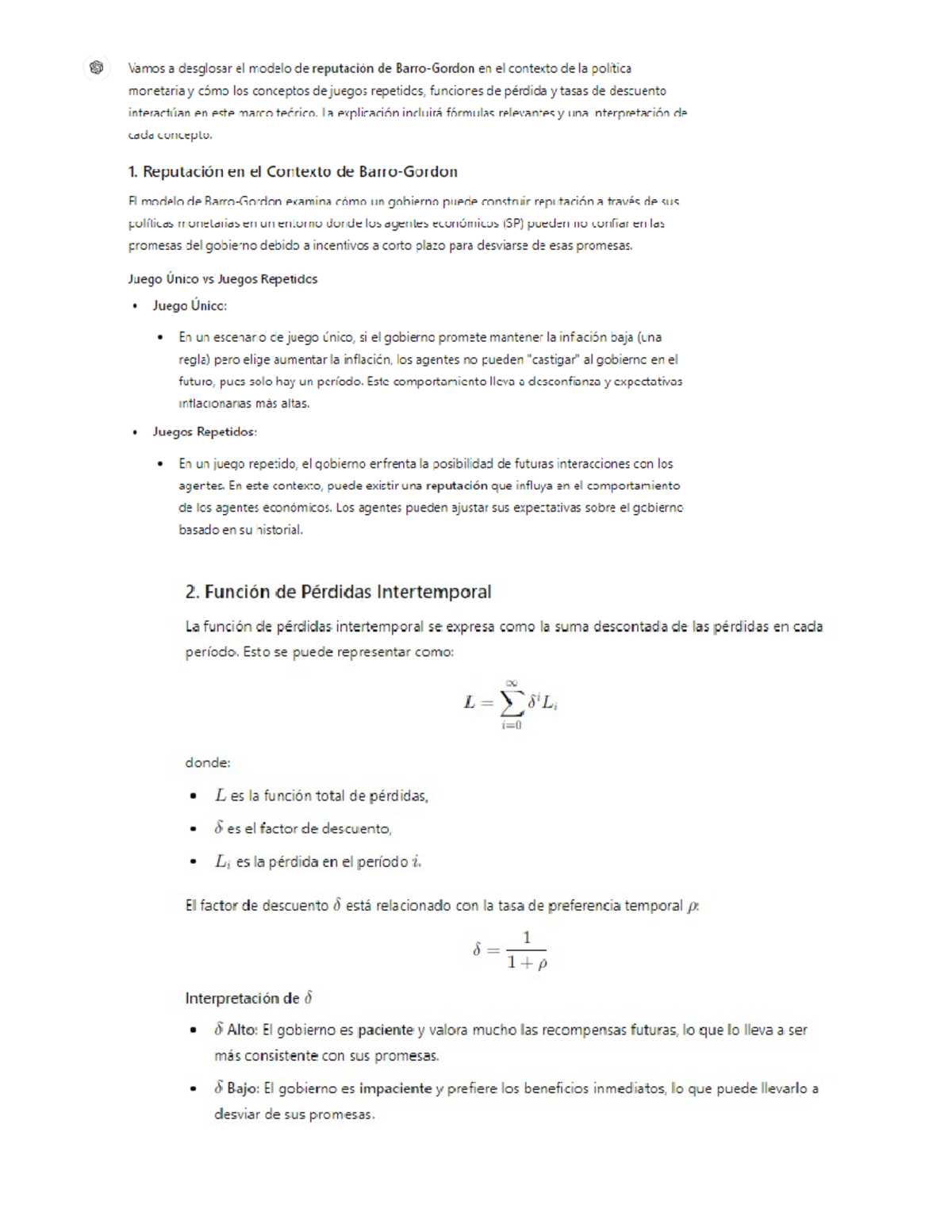 Unidad 7 reglas y discrecion - Vamos a desglosar el modelo de ...