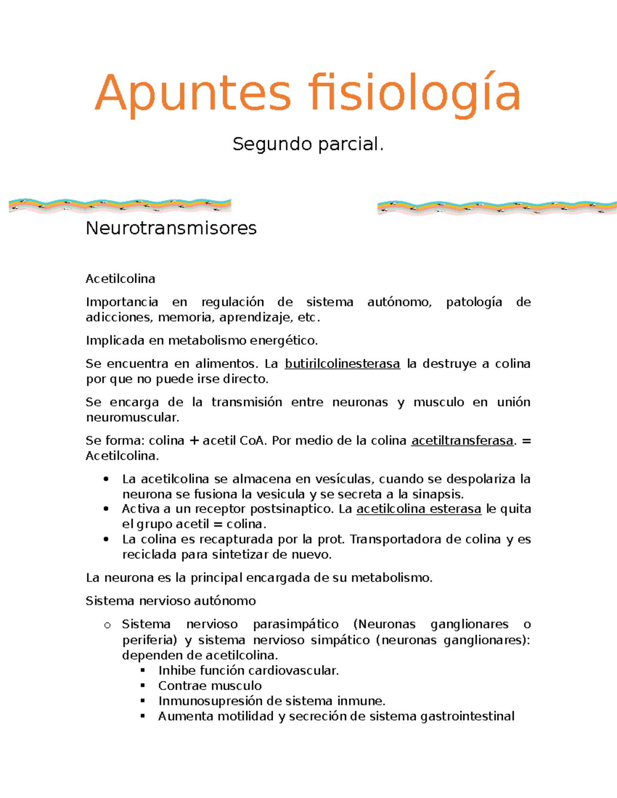 Apuntes Fisiologia Segundo Parcial - Apuntes Fisiología Segundo Parcial ...