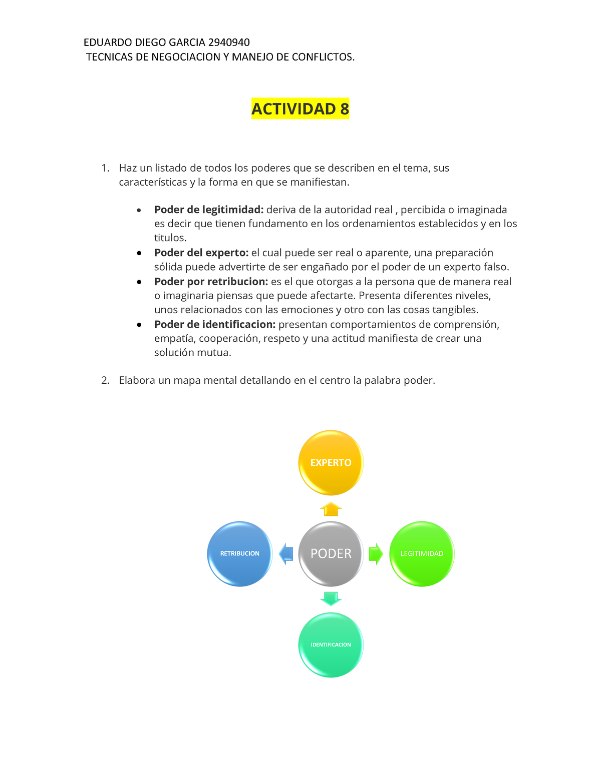 ACT 8 Tecnicas DE Negociacion Subida EN ACT 9 - EDUARDO DIEGO GARCIA 29409  40 TECNICAS DE - Studocu
