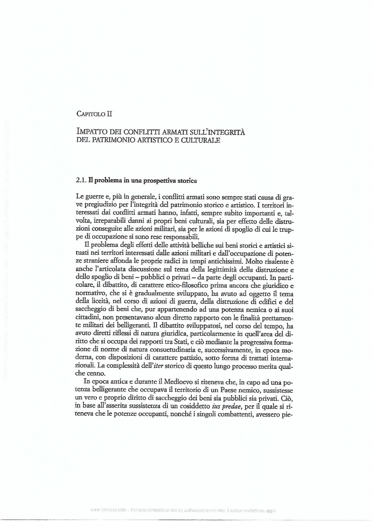 Diritto Internazionale Impatto Dei Conflitti Armati Sull Integrità Del Patrimonio Artistico E